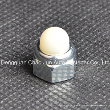 DIN986 Acier au carbone hexagonal Nylon Cap Nut pour meubles
